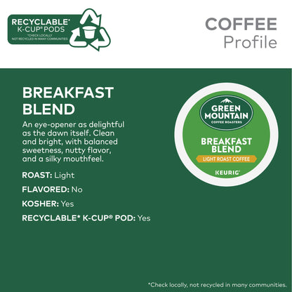Green Mountain Coffee Breakfast Blend K-Cup Pods