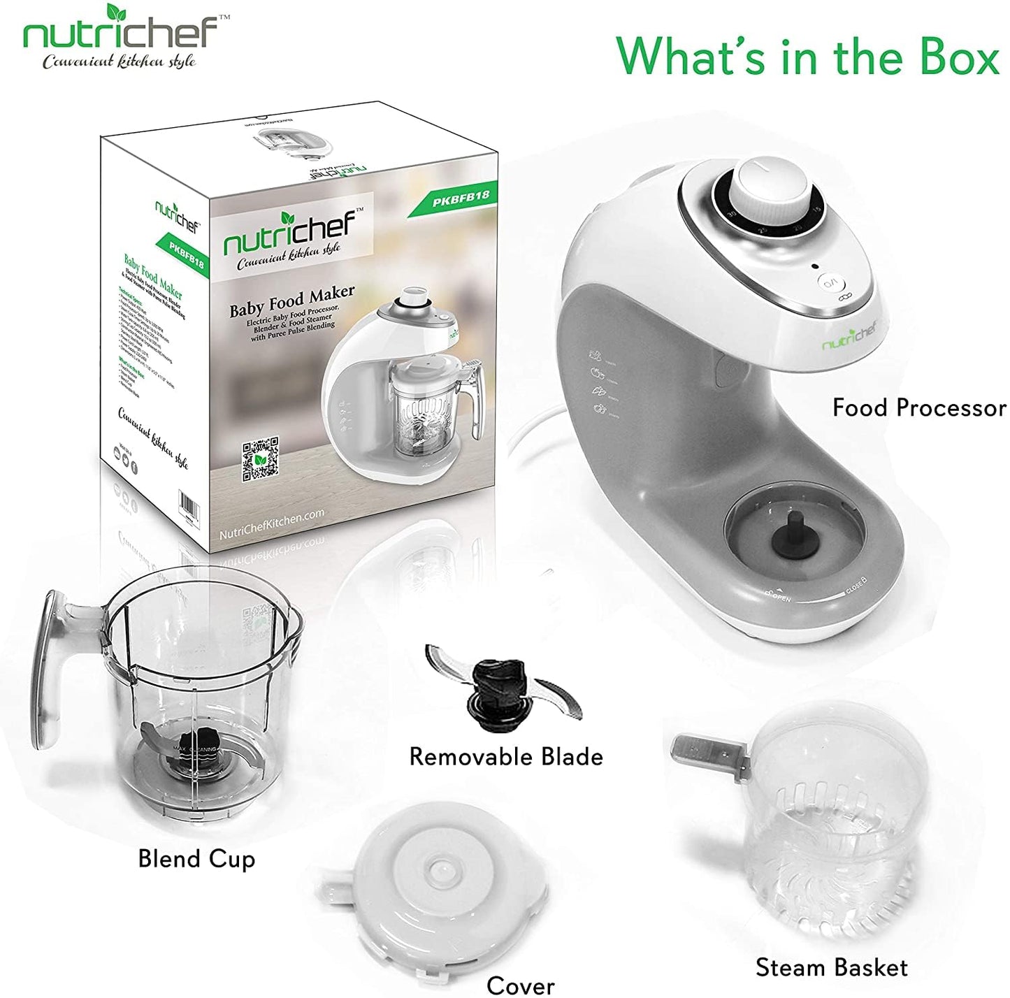 NutriChef Baby Food Maker & Steam Cooker