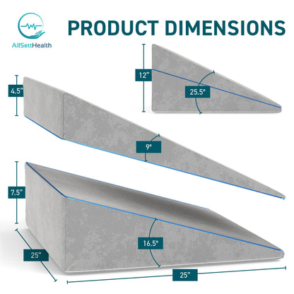 Memory Foam Wedge Pillow for Sleep Support