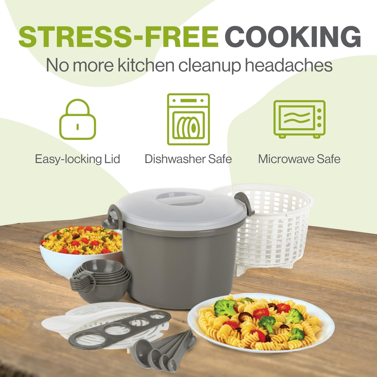 Progressive Microwaveable Rice and Pasta Cooker Set
