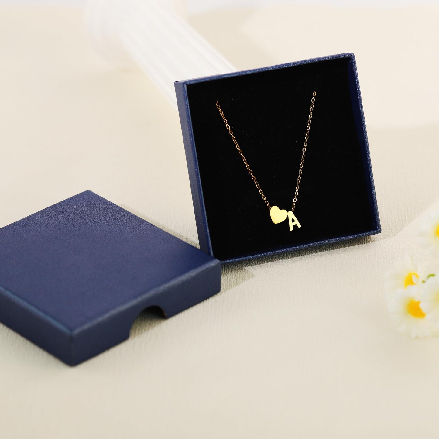 JNZSSWHJJH Initial Necklaces for Women, 18K Gold Plated Letter L Initial Necklace Heart Necklace Dainty Gold Initial Necklaces for Women Teen Girl Gifts Gold Jewelry Christmas Gifts for Girls Mom Grandma Wife
