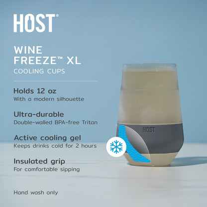 2 Pack HOST Wine Glass Cooling Tumblers