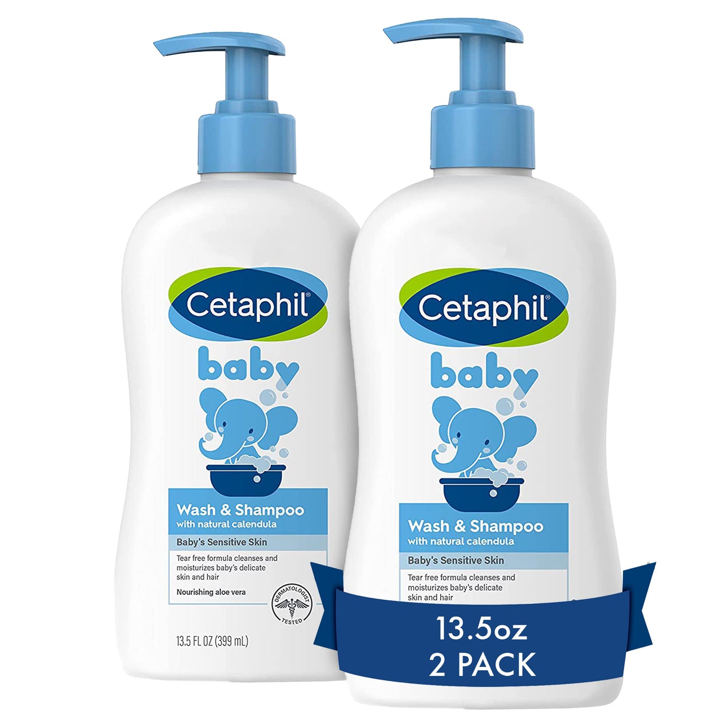 2 Pack Cetaphil Baby Wash & Shampoo 13.5oz