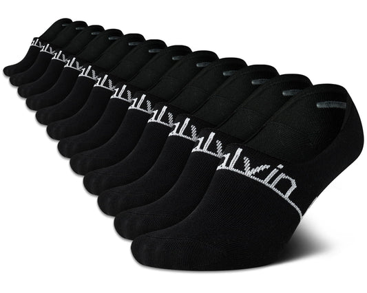 Calvin Klein Womens' Socks - Lightweight Performance No-Show Liners (12 Pack), Size 4-10, Black