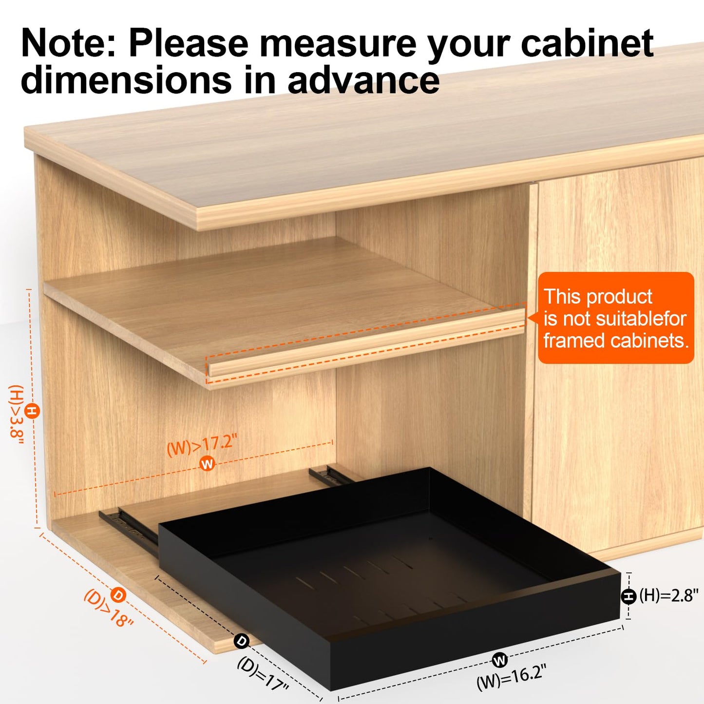 Pull Out Cabinet Organizer by HIKITMATE