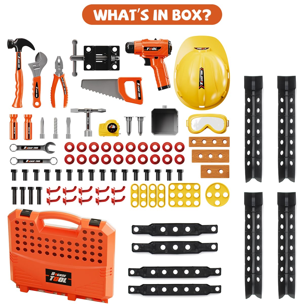90 PCS Kids Tool Workbench Set for Toddlers
