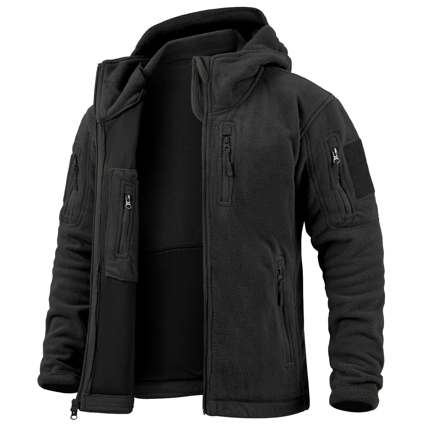 Men's Hooded Fleece Tactical Jacket