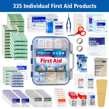 335 Pieces First Aid Kit by First Aid