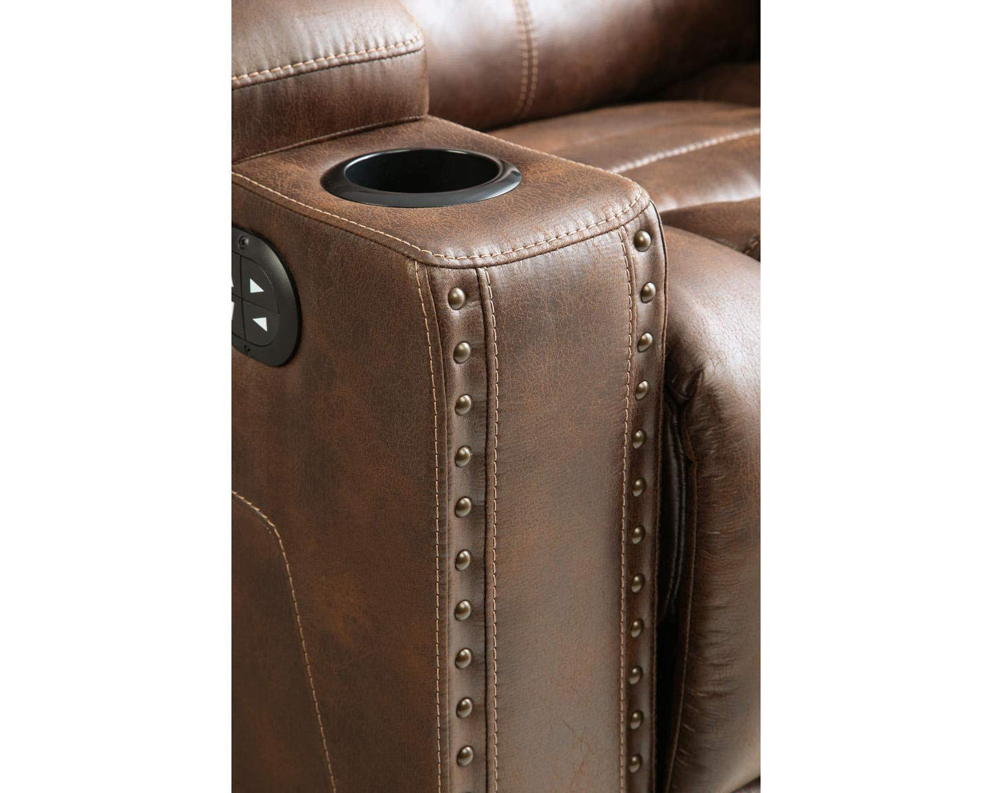 Power Reclining Sofa with Adjustable Headrest