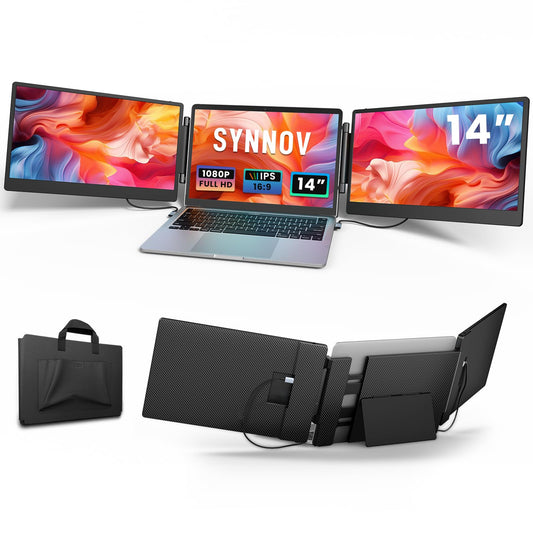 14" FHD Laptop Screen Extender Dual Monitors