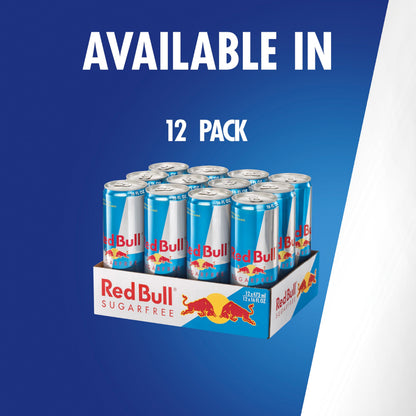 Red Bull Sugar Free Energy Drink, 12 Cans