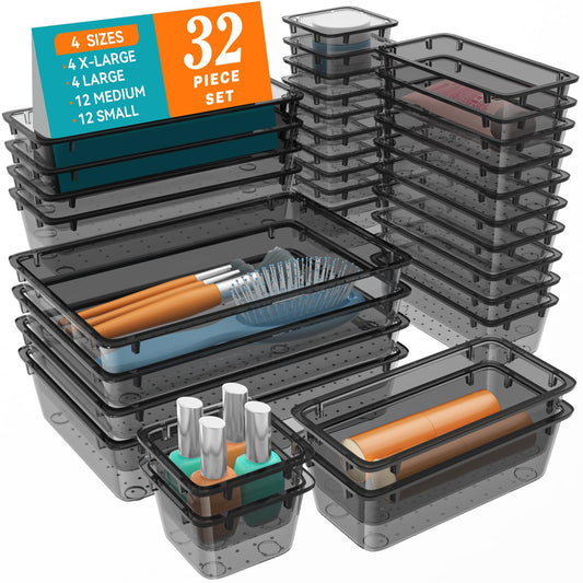 32 PCS Drawer Organizer Set for Home and Office