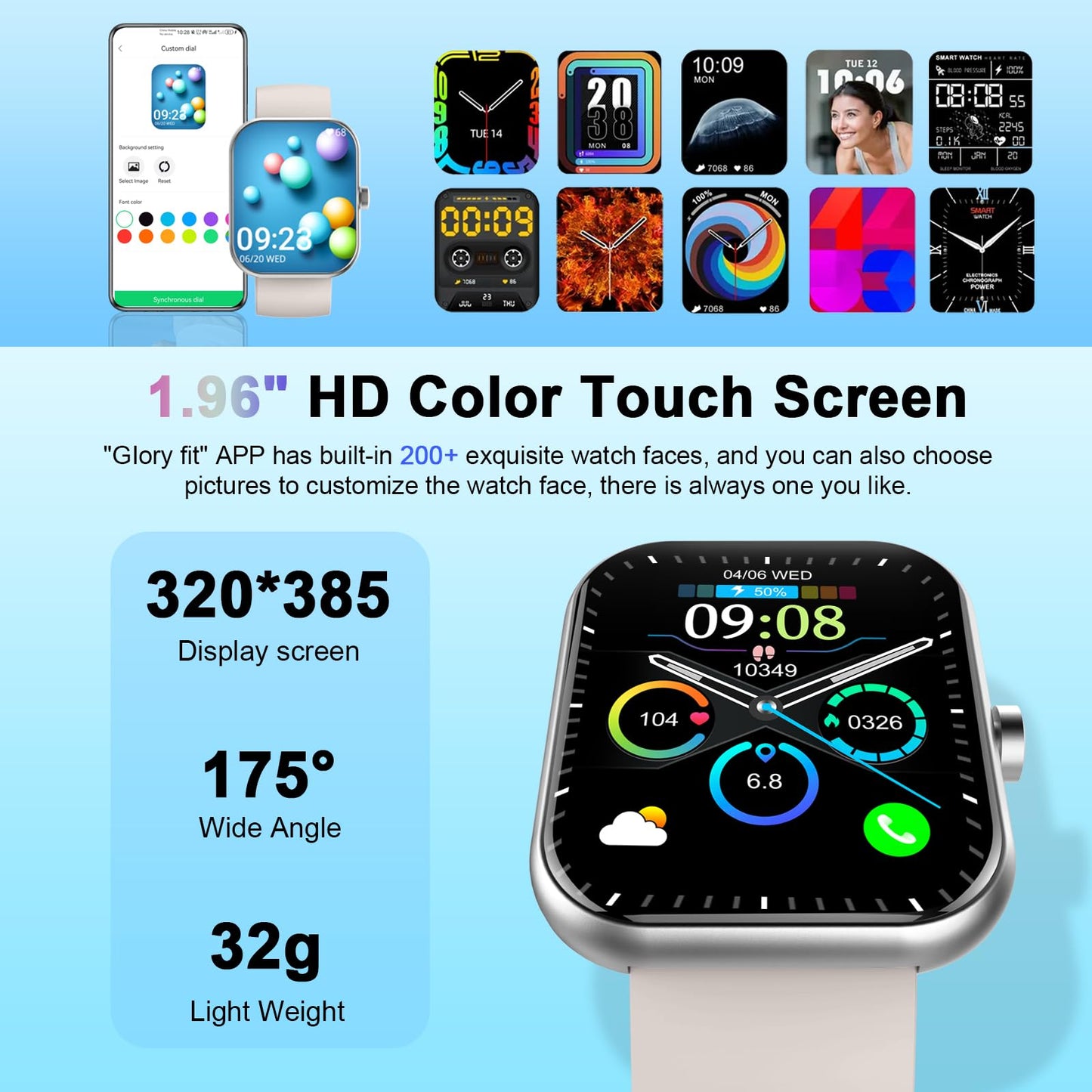 Motast Smart Watch with Fitness Tracker Features