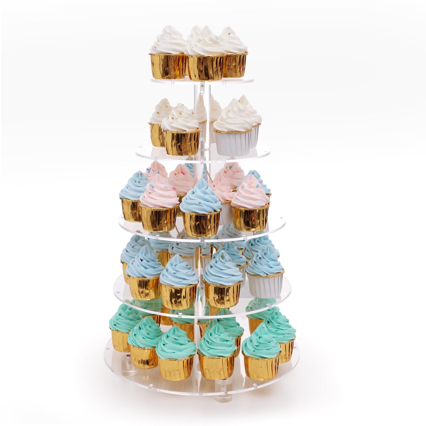 Antimbee 5-Tier Acrylic Cupcake Stand Display