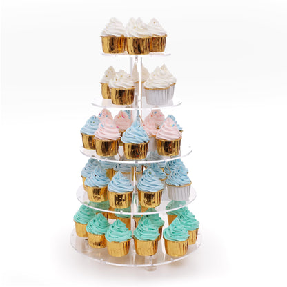 Antimbee 5-Tier Acrylic Cupcake Stand Display