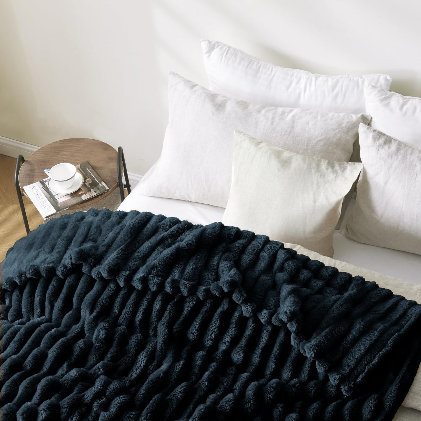 Fleece Blanket Throw 51x63 for Couch, Bed