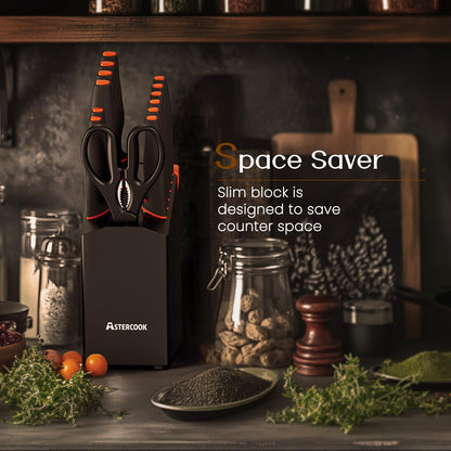 15-Piece Astercook Dishwasher Safe Knife Set