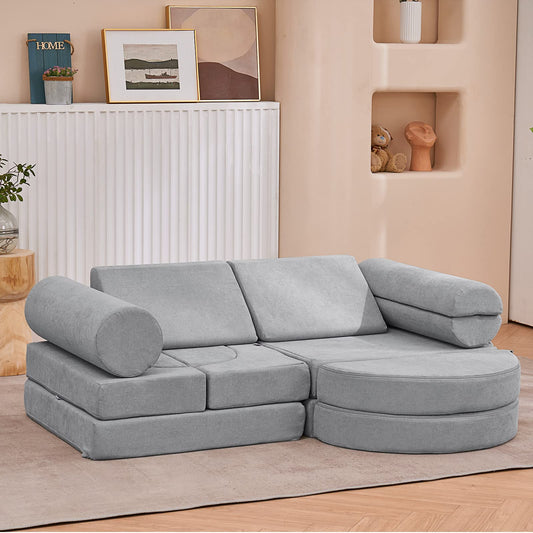 14PCS Kids Modular Play Couch Set