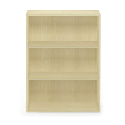 Furinno 3-Tier Open Shelf Bookcase in Maple