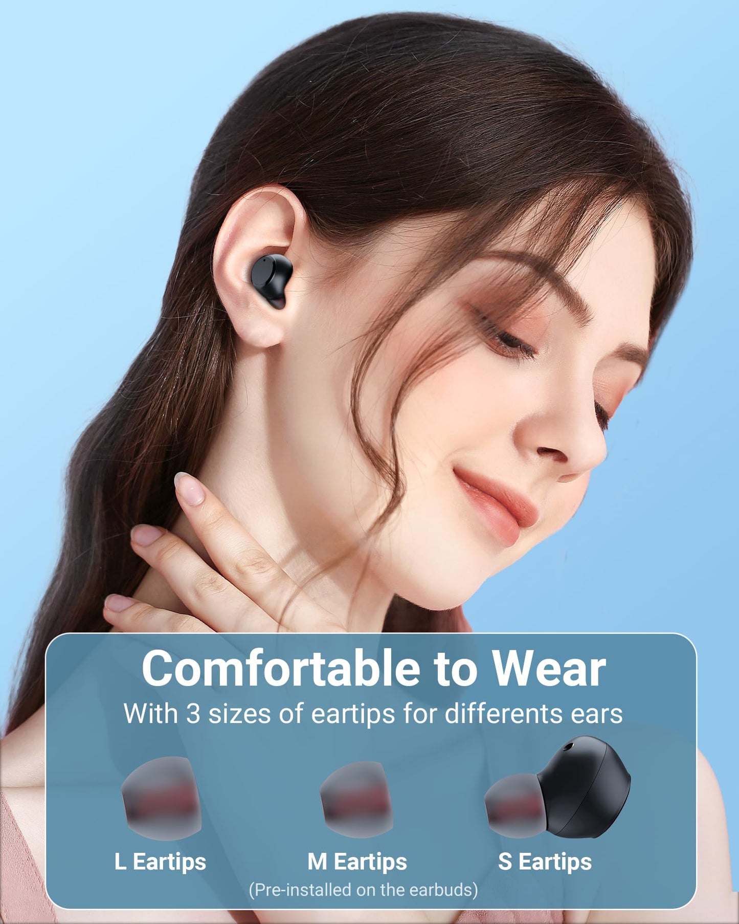 Wireless Bluetooth Earbuds with LED Power Display