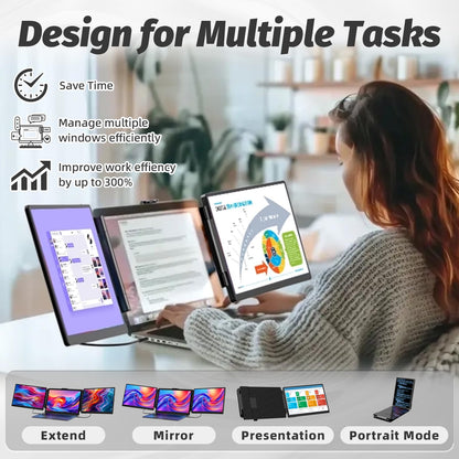 2K Laptop Screen Extender for Multi-Screen Setup
