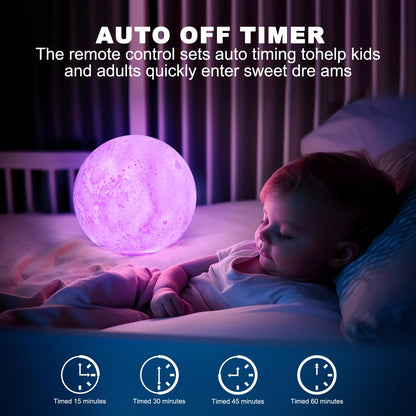 Moon Lamp with Remote & Sliding Control