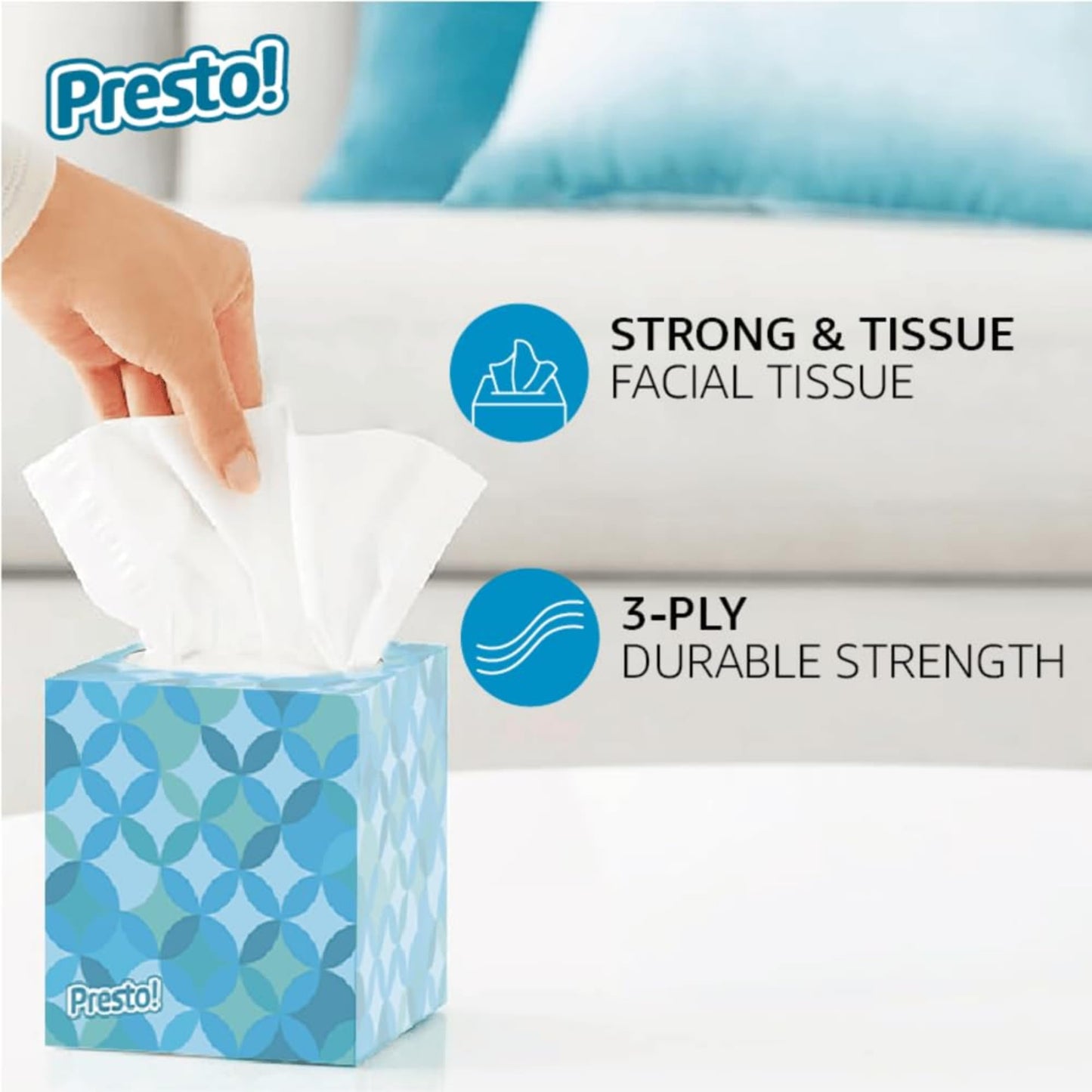 264-Count Presto! Ultra-Soft Facial Tissues