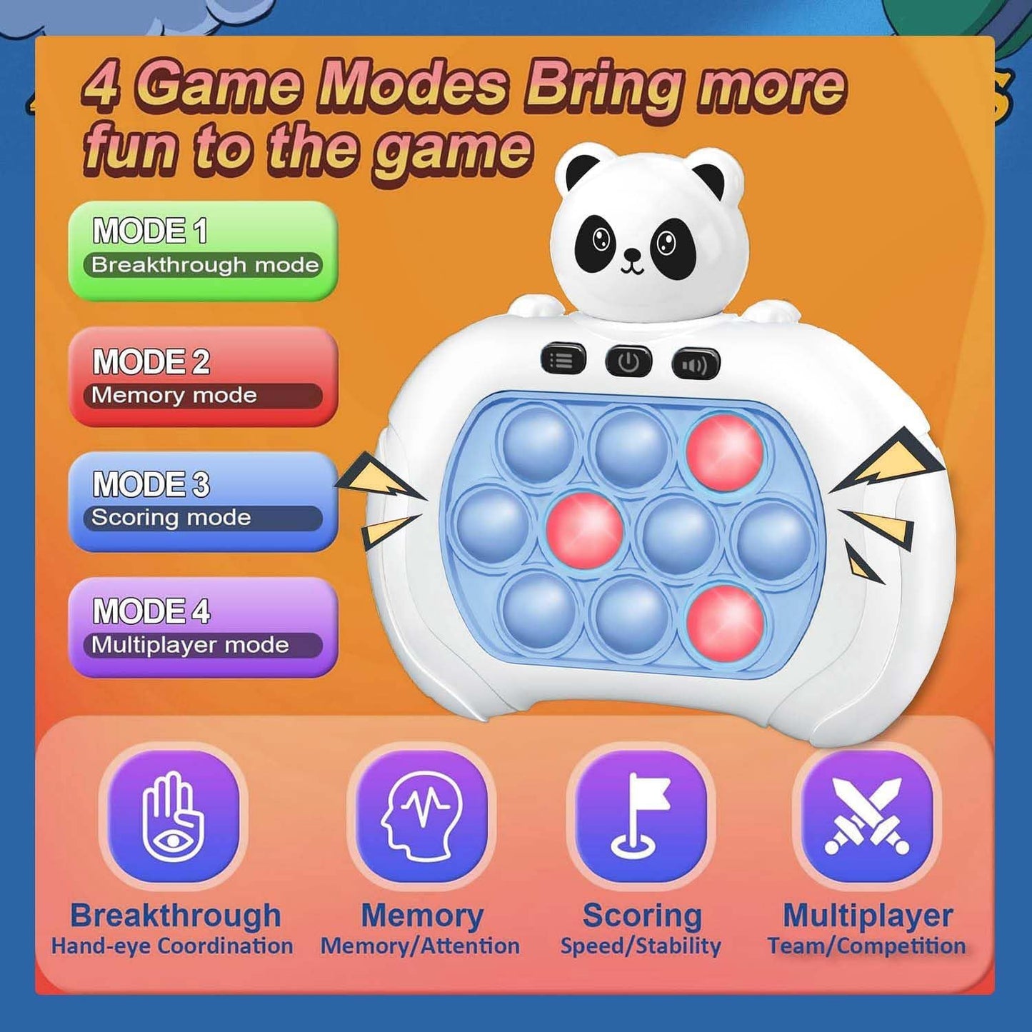 Push Bubble Fidget Game Toy for Kids & Adults