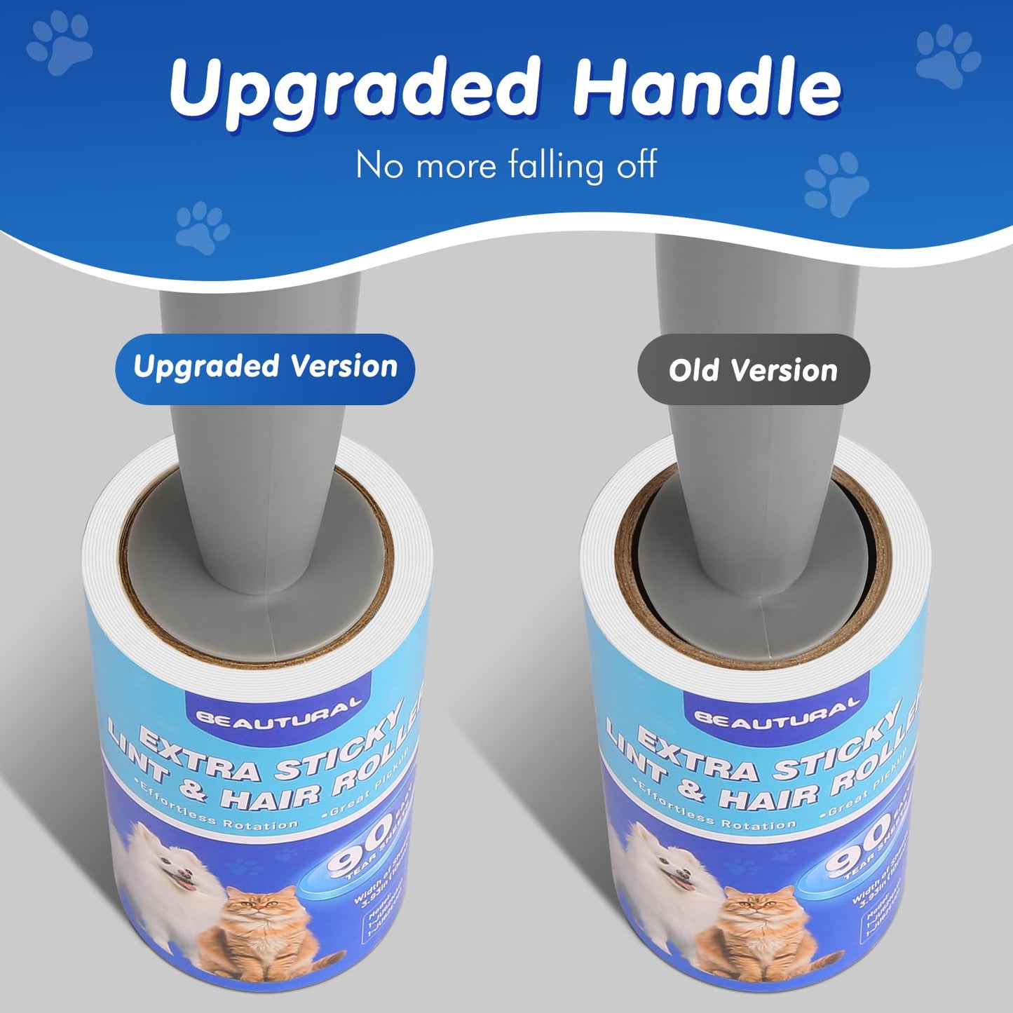 360 Sheets BEAUTURAL Extra Sticky Lint Roller