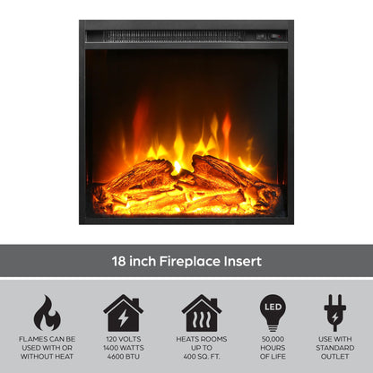 Ameriwood Chicago Fireplace TV Stand for 50" TVs