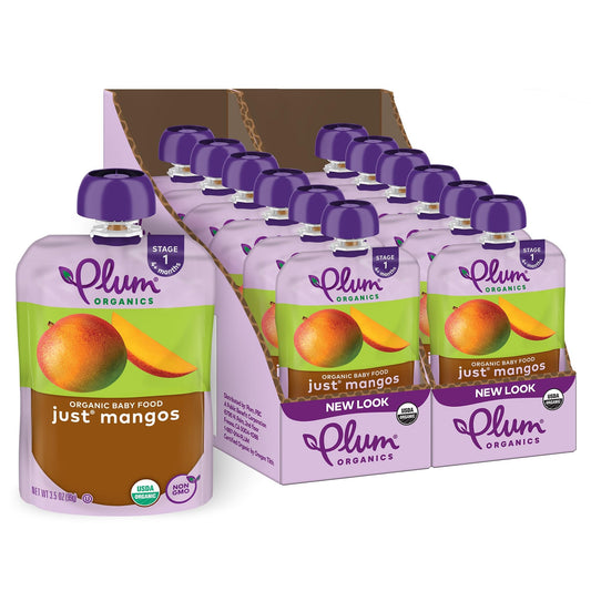 12 Pack Plum Organics Organic Baby Food Pouches