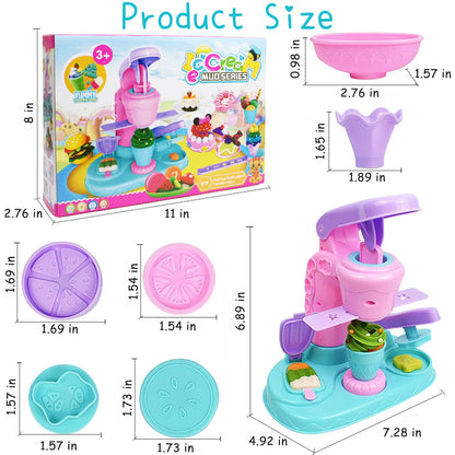 26 PCS Ice Cream Maker Dough Set for Kids