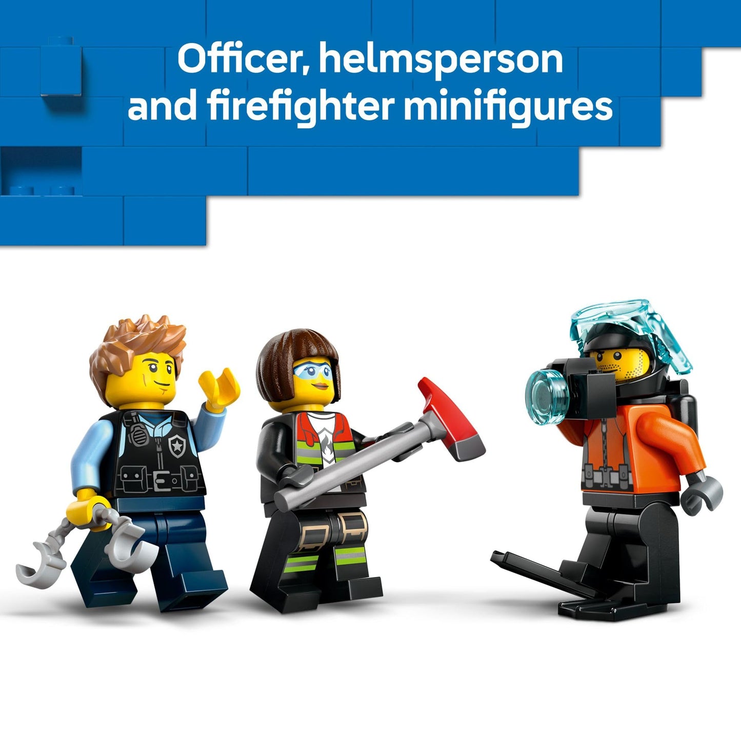 LEGO City Helicopter, Fire Truck & Submarine Set
