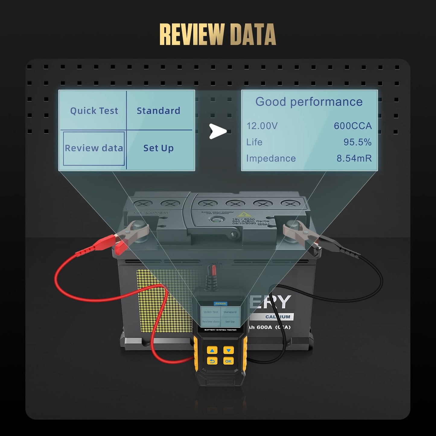 12V Car Battery Tester by AUTOOL