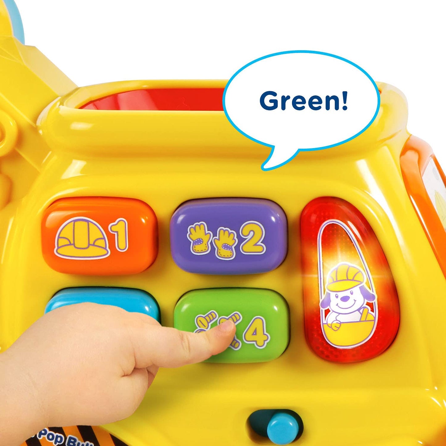 VTech Push and Pop Bulldozer Toy