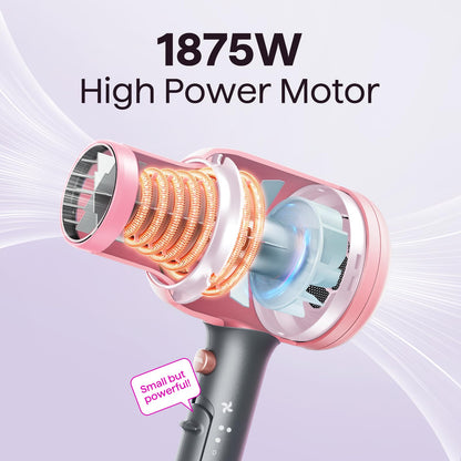 Ionic Hair Dryer with Diffuser for Curly Hair