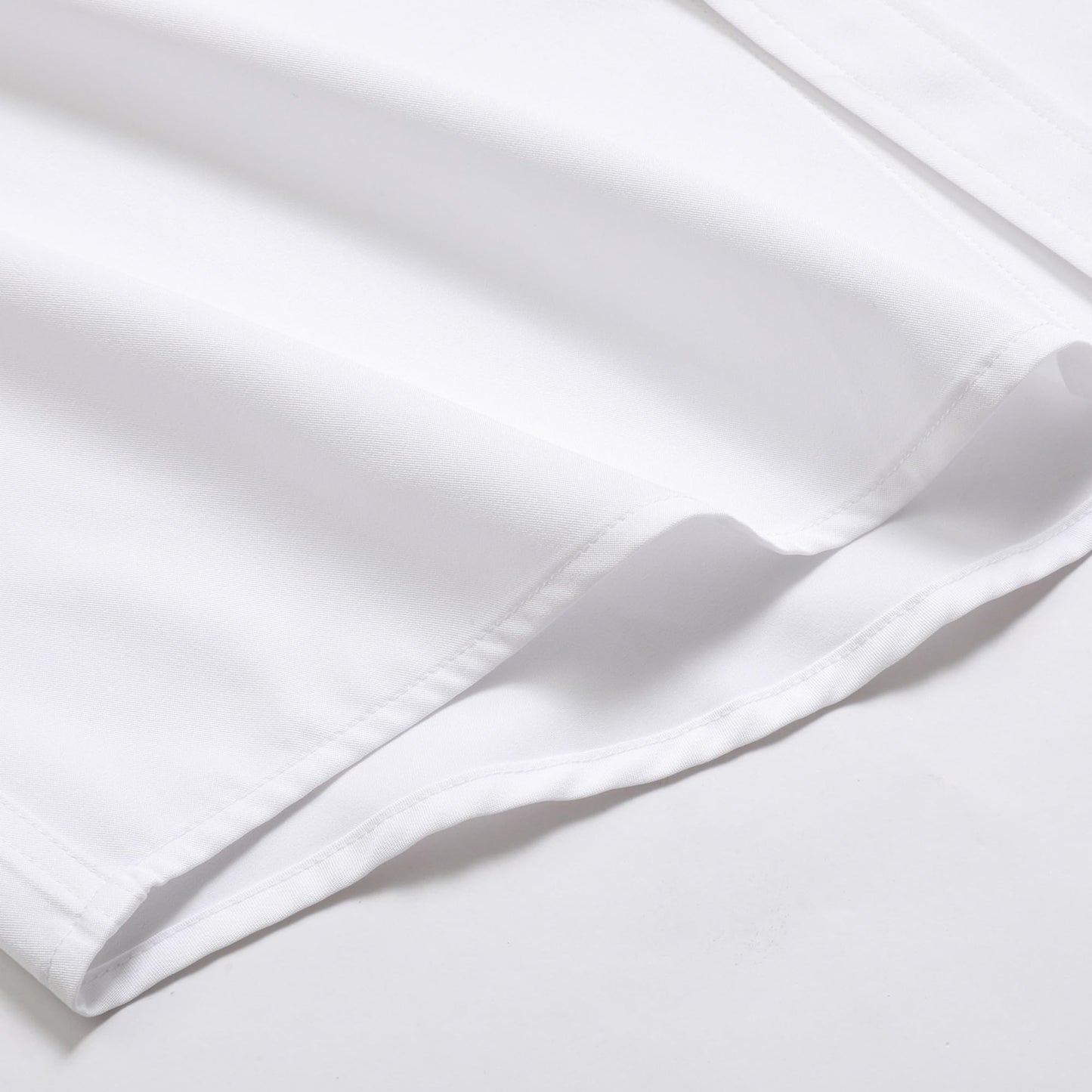Simmashah Men's Wrinkle-Free Dress Shirt White M