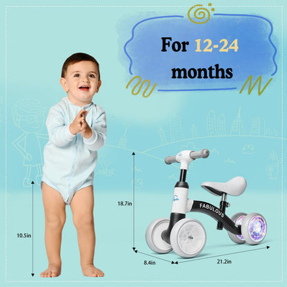 Colorful Balance Bike for Toddlers 12-24 Months