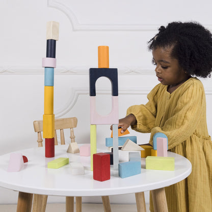 60-Piece Le Toy Van Wooden Building Blocks Set