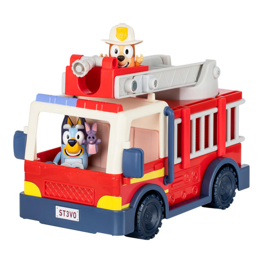 Bluey Firetruck Toy with Firefighter Figures