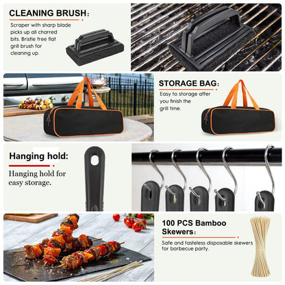 Griddle Accessories Kit for BBQ and Grilling