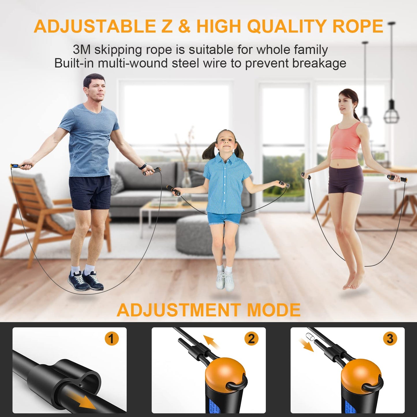 Smart Jump Rope with Digital Counter for Fitness