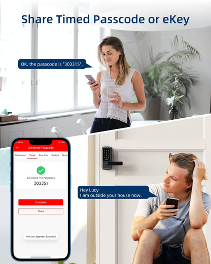 Smart Fingerprint Door Lock with Keypad & Bluetooth