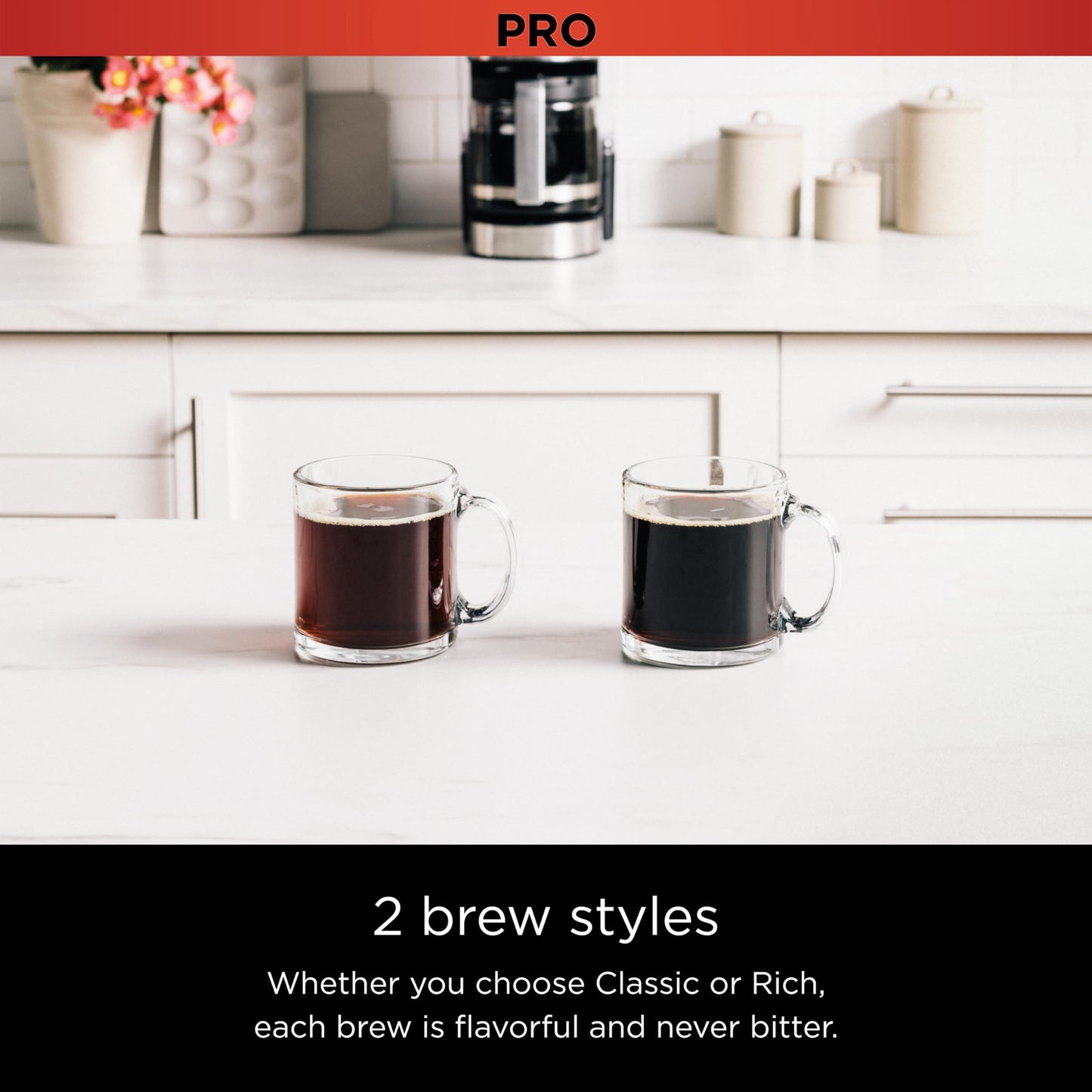 Ninja 14 Cup , Programmable Coffee Maker XL Pro with Permanent Filter, 2 Brew Styles Classic & Rich, 4 Programs Small Batch, Delay Brew, Freshness Timer & Keep Warm, Stainless Steel, DCM201