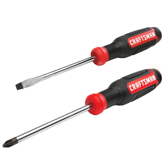 2-Piece CRAFTSMAN Screwdriver Set with Bi-material Grip