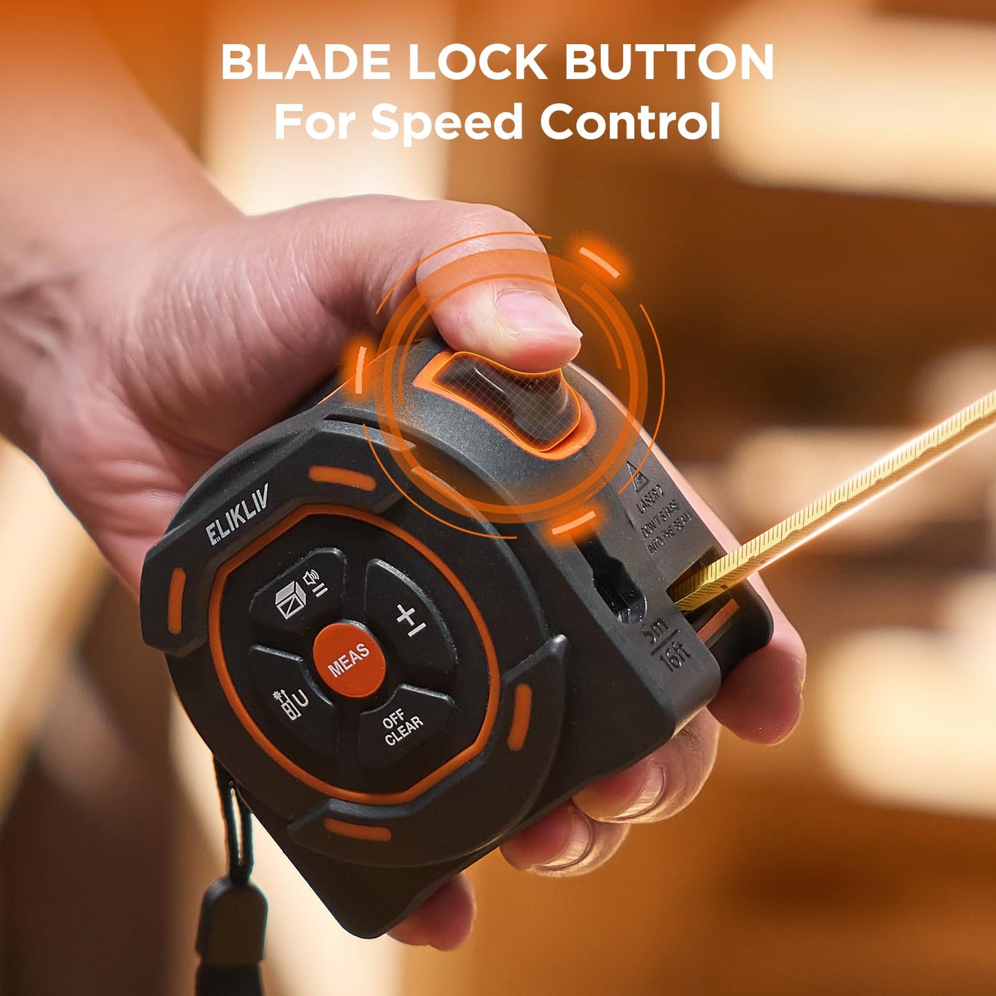 Laser Tape Measure 197Ft with Pythagorean Mode