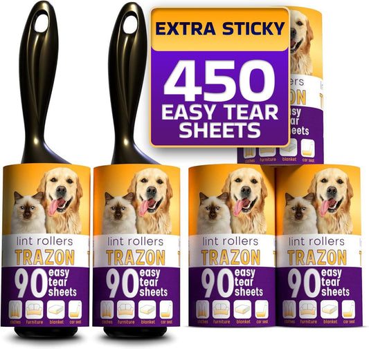 450 Sheets Lint Roller for Pet Hair Removal