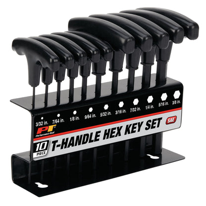 Performance Tool 10-Piece T-Handle Allen Wrench Set