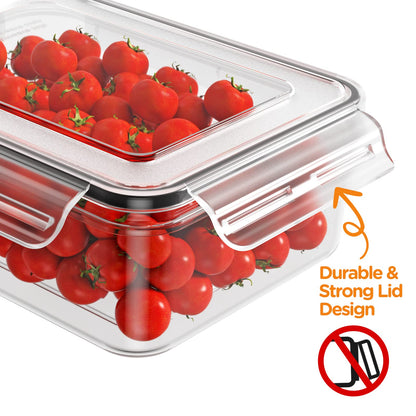 HOMETALL 52 Piece Airtight Food Storage Containers Set with Lids (26 Containers & 26 Lids),100% Leakproof Plastic Meal Prep Container Reusable, BPA Free Kitchen and Pantry Organization - Labels & Pen