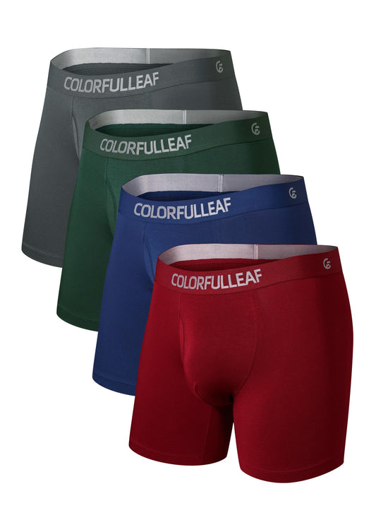 Men's Bamboo Boxer Briefs with 3-D Pouch